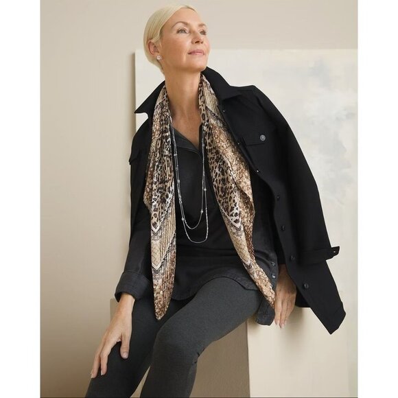 NWT CHICO'S Tailored Ponte Leggings Size US 4T Color Heather Grey - Picture 2 of 8